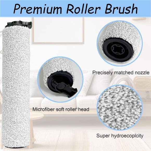 Replacement Brush Rollers and Filters for Bissell CrossWave HF2 3845N 3831 - Picture 3 of 9